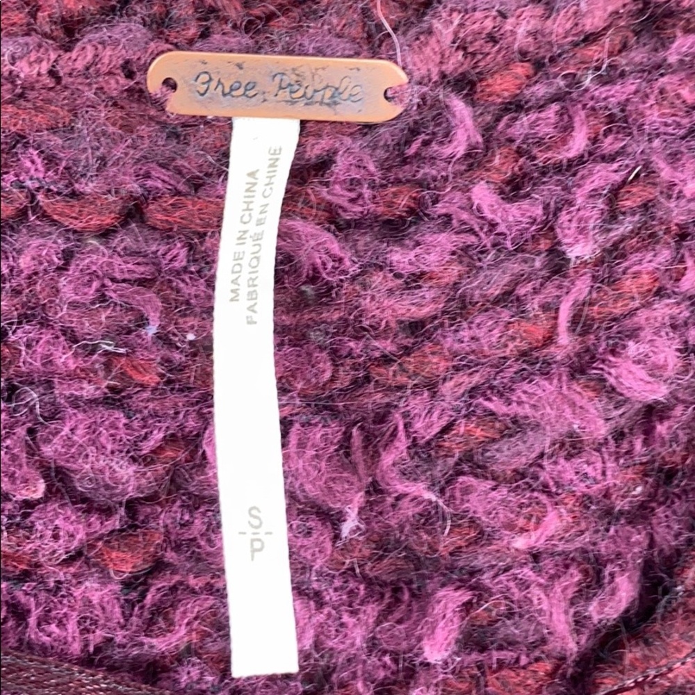 FREE PEOPLE Fuzzy Fair Isle Sweater Cozy Oversized - Picture 8 of 15